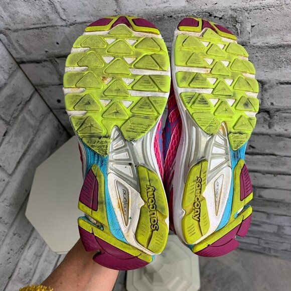 Saucony Ride 5 Pink Athletic Running Shoes - Picture 7 of 8